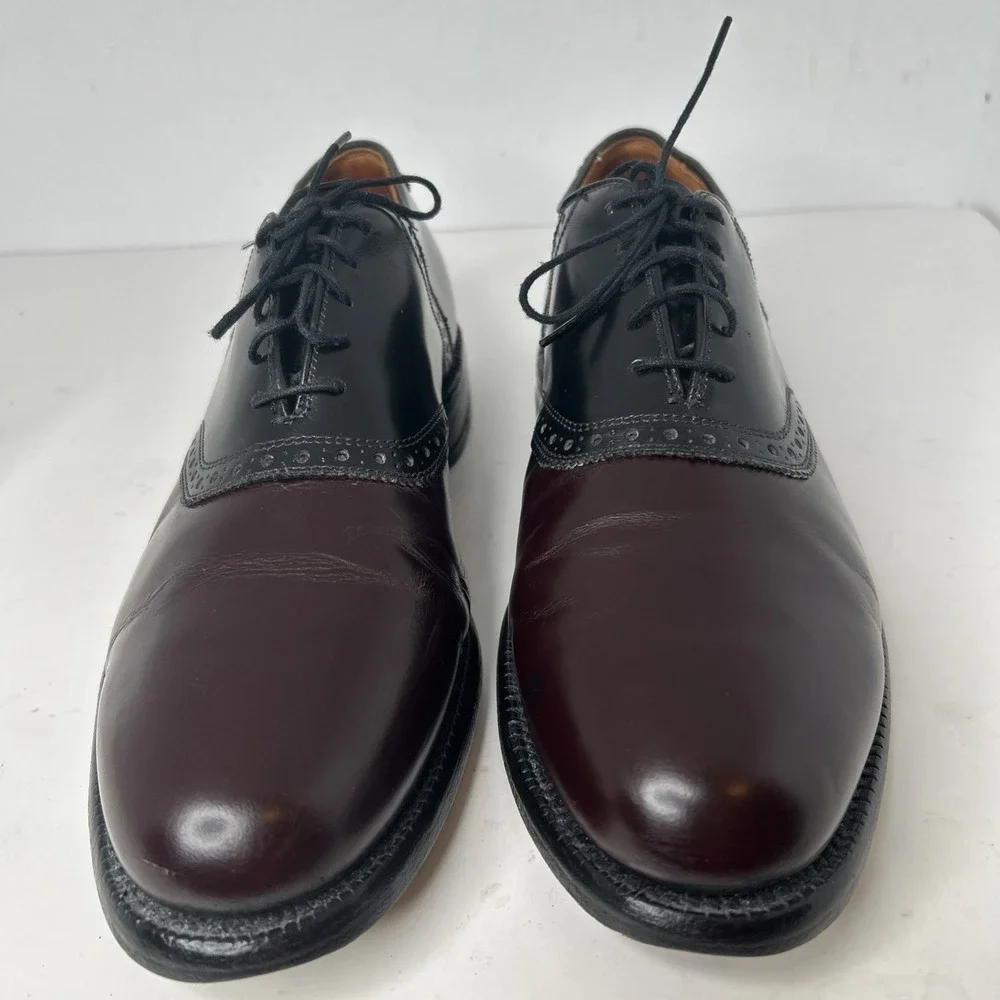 Allen Edmonds Shelton Burgundy‎ / Black  Oxford Dress Shoes US 11 C